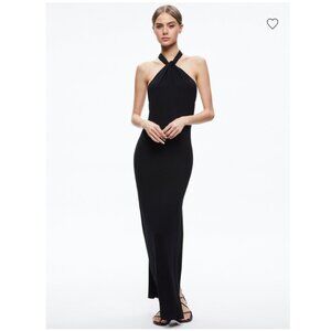 Alice + Olivia - Amaya Halter Dress in Black
